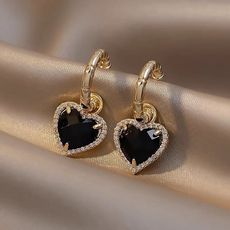 Boucles d'Oreilles Femme Plaqué Or 3 Coeurs 30 Oxydes de Zirconium 76400021 Boucles d'Oreilles Femme Plaqué Or 3 Coeurs 30 Oxydes de Zirconium 76400021
