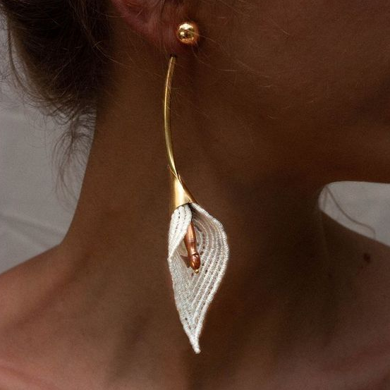 Boucles D'oreilles Vintage Clips – Rondes Dorées Et Vertes – Fantaisie