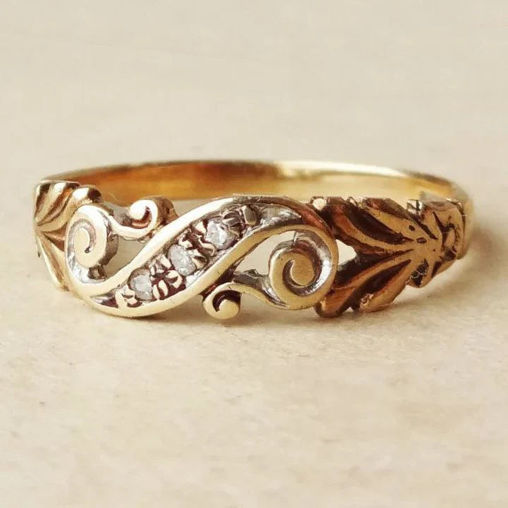 Bague Ivy Golden Zirconia