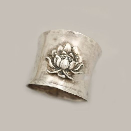 Bague Lotus en argent