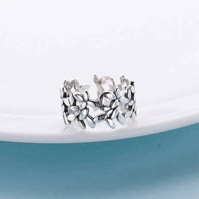 Bague Feuille d'Argent