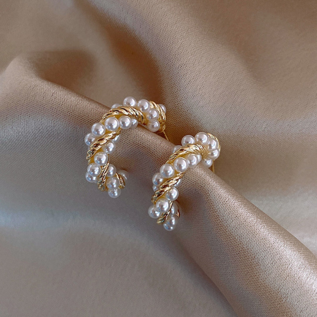 Boucles d'Oreilles en Perles d'Or