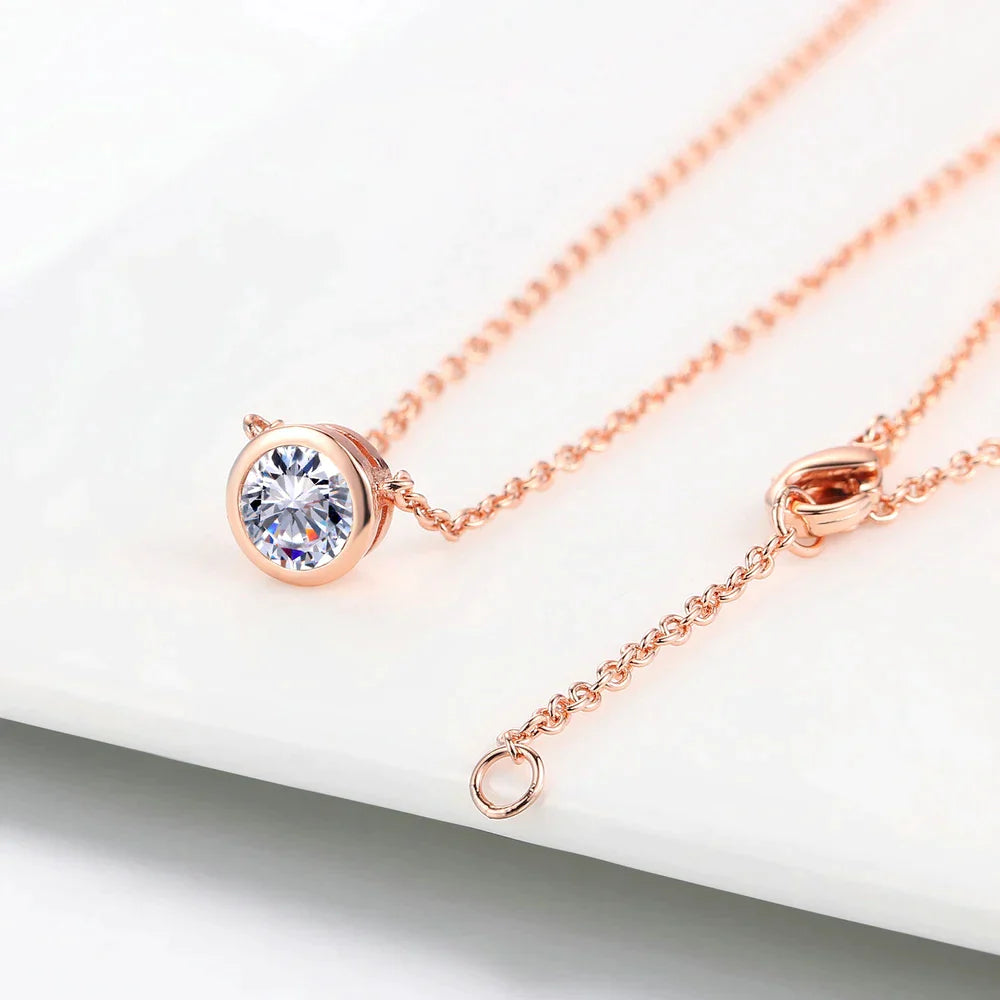 Collier de Zirconia en Or