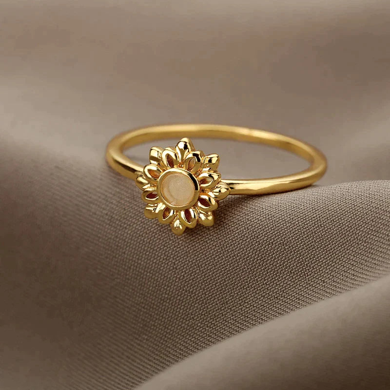 Bague en Tournesol Doré