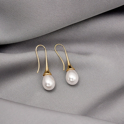 Boucles d'oreilles avec Perles en Or et Argent