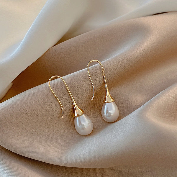 Boucles d'oreilles avec Perles en Or et Argent