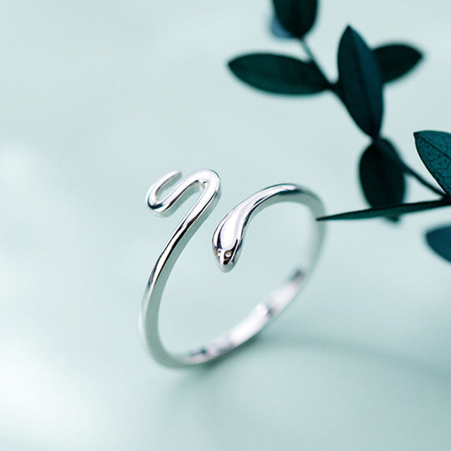 Bague Serpent Réglables en Argent