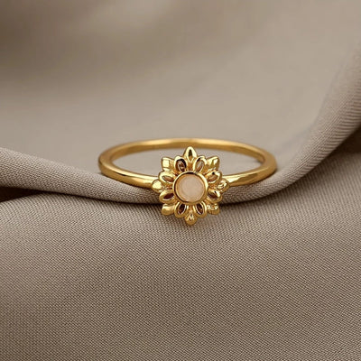 Bague en Tournesol Doré