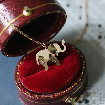 Pendentif d'Éléphant en Or