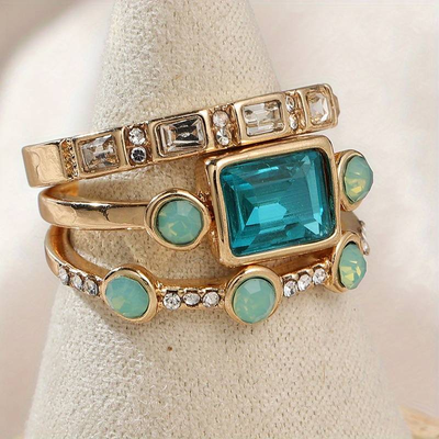 Bague en cristal vintage